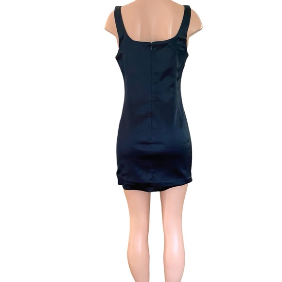 Ten by Babaton Aritzia Premier Black Scuba Mini Dress Size 10 - Picture 4 of 10